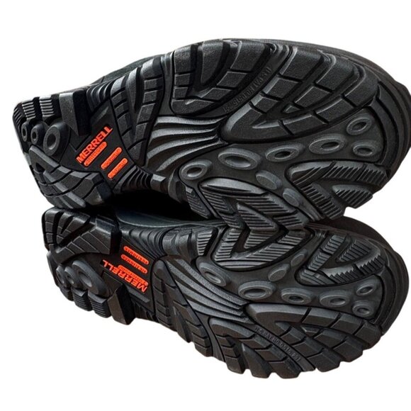 NEW Merrell Mens Size 7.5 Moab Onset Mid Waterproof Composite Toe Work Boot Blac - Picture 11 of 12